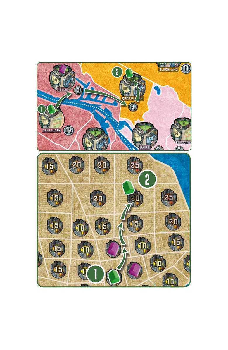 Rio Grande Games Power Grid Bremen, Manhattan Strategy Board Game, Alternate, color, Multicolored