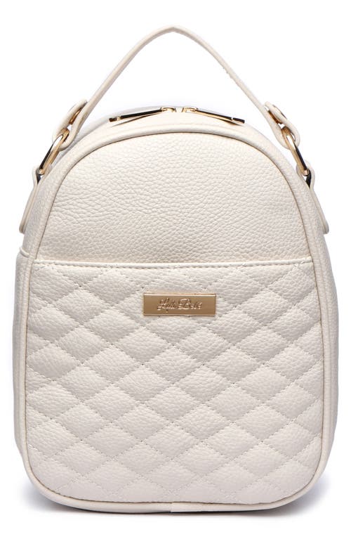 Luli Bebé Monaco Faux Leather Snack Bag in Pearl White  product