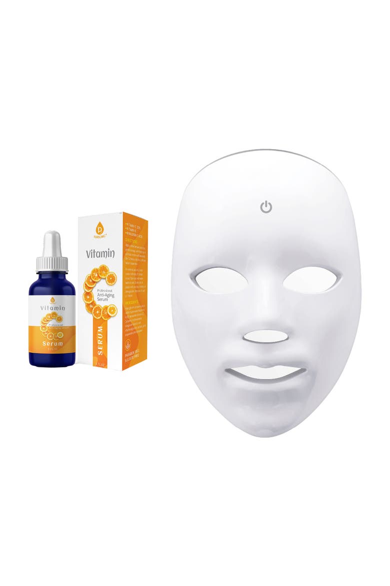7-in-1 LED Face Mask & Vitamin C Serum, Main, color, Multicolor
