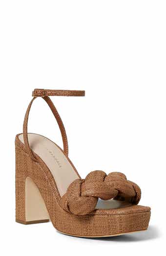 Loeffler Randall Fae Braided Raffia Platform Sandal