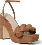 Loeffler Randall Fae Braided Raffia Platform Sandal