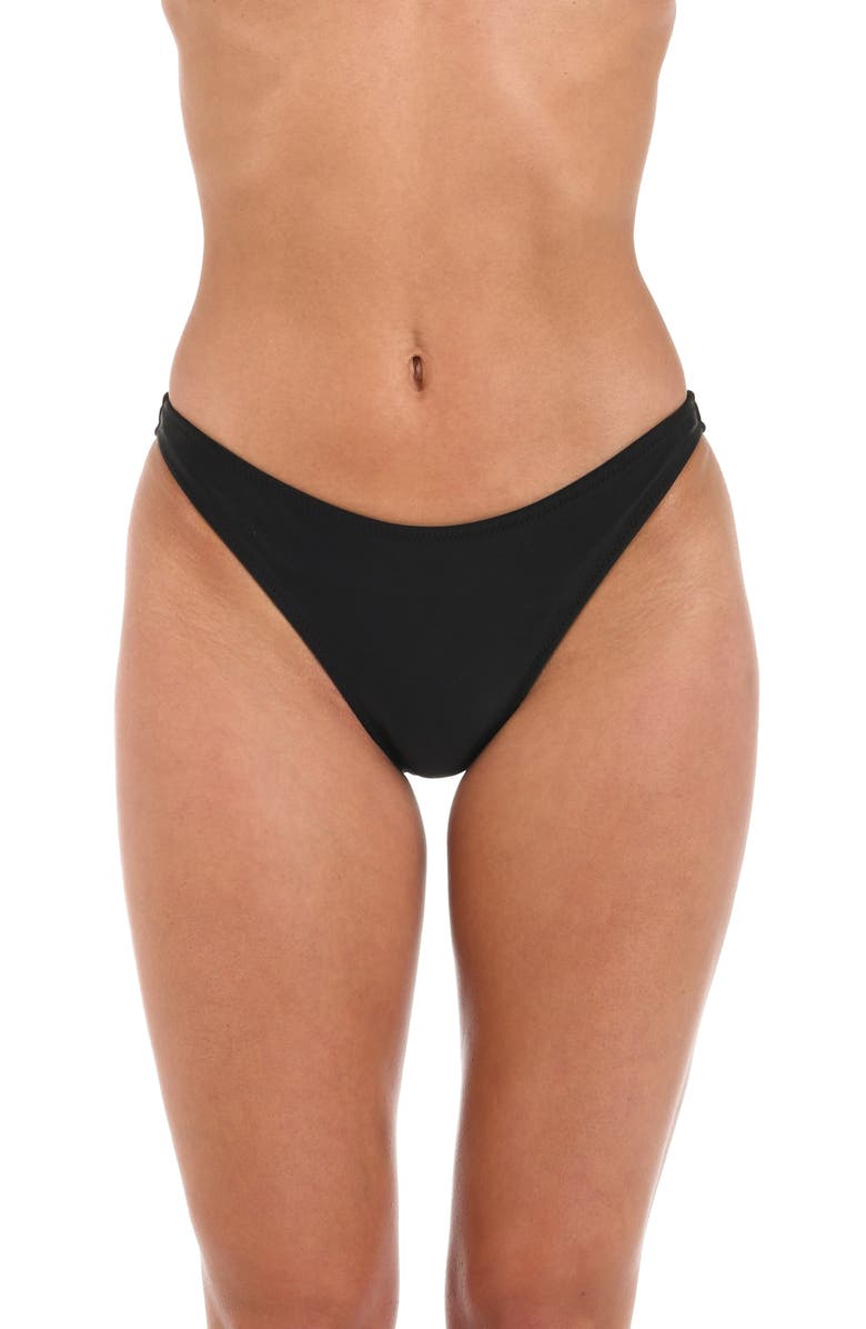 L'AGENCE Jean Bikini Bottoms, Main, color, Black