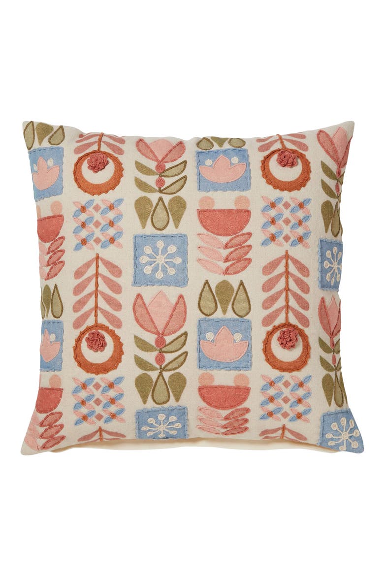 Scandinavia Fun Embroidered Accent Pillow, Main, color, IVORY MULTI
