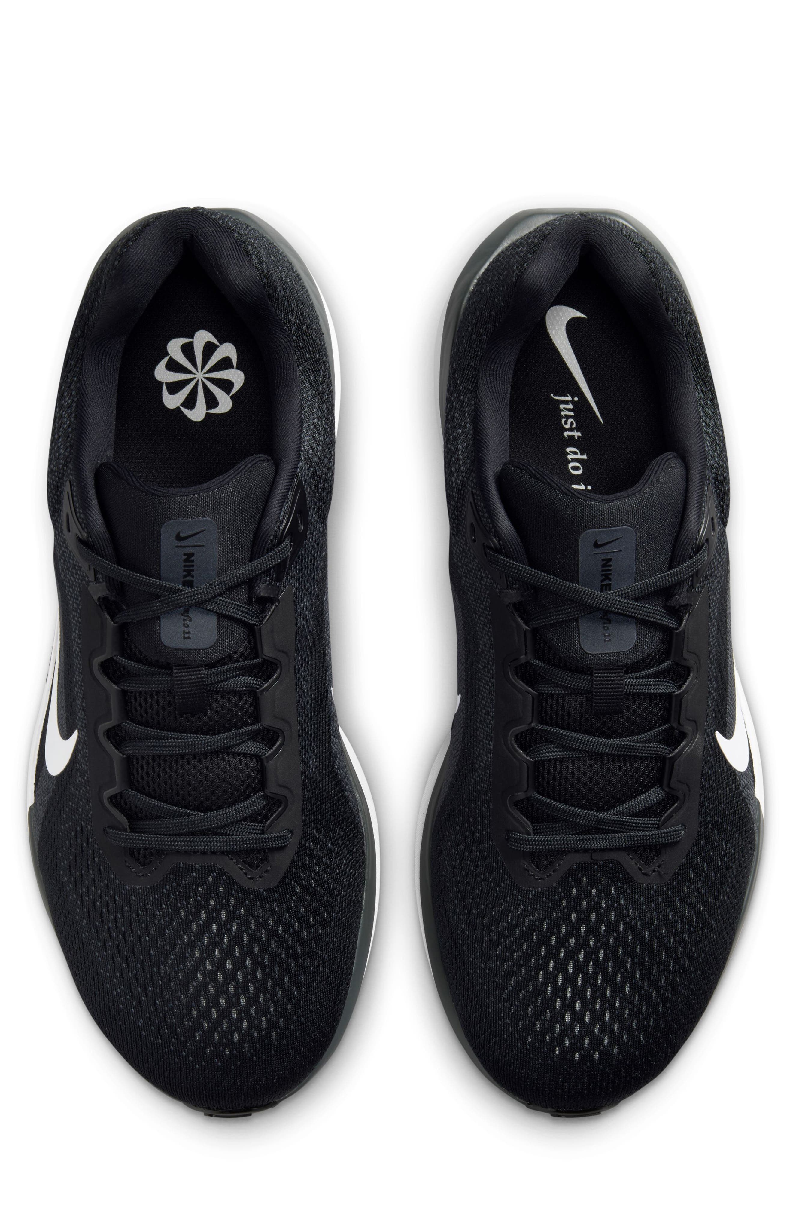 Nike Air Winflo 11 Running Shoe - Extra Wide Width, Alternate, color, 001 Black/White