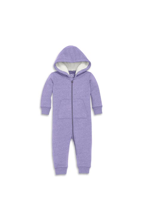 Baby Teddy Fleece-Lined Zip Romper