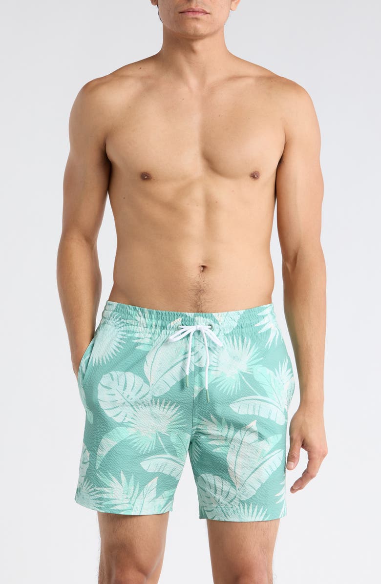 Trunks Surf & Swim Co. Sano 6.5-Inch Swim Shorts, Main, color, Sea Green