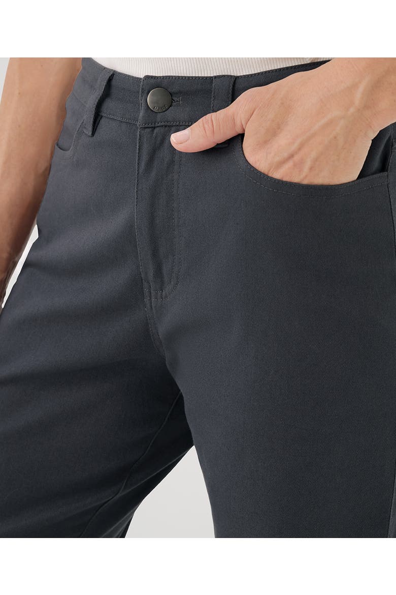 Organic Stretch Twill Denim Slim Straight Pant, Alternate, color, Storm