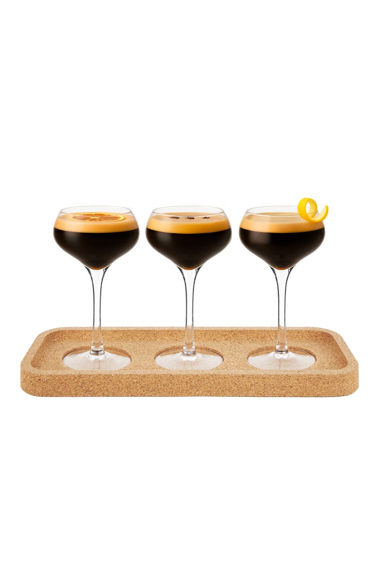 Espresso Martini Flight Set - 4 Pieces - 4.75 oz, Main, color, Clear