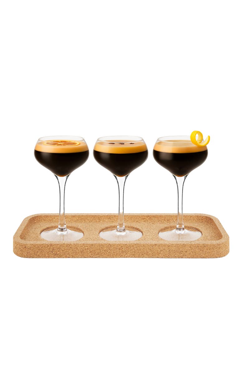 FINAL TOUCH Espresso Martini Flight Set - 4 Pieces - 4.75 oz, Main, color, Clear