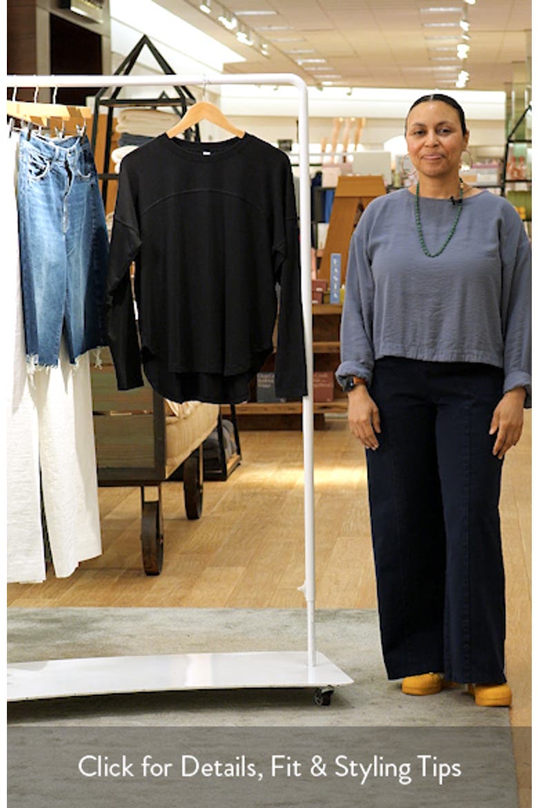 Sueded High-Low Long Sleeve T-Shirt video