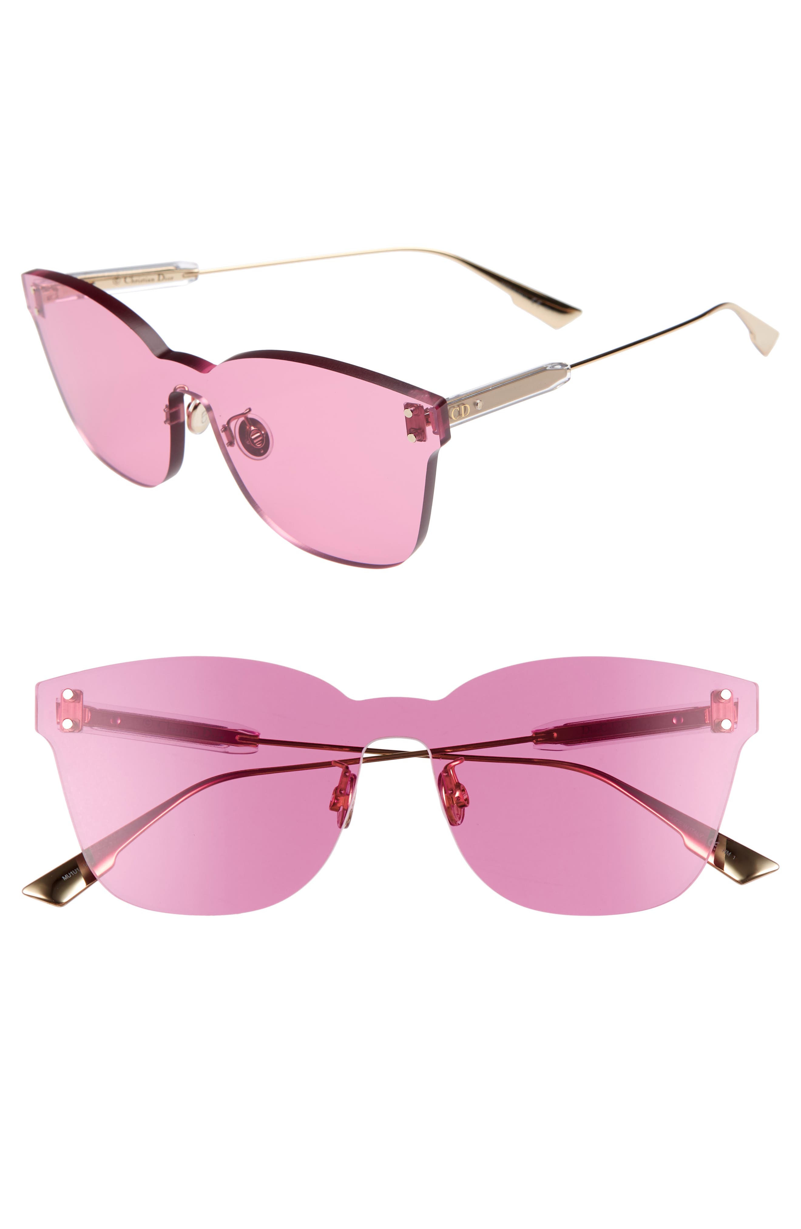 CHRISTIAN DIOR Quake2 135mm Rimless Shield Sunglasses