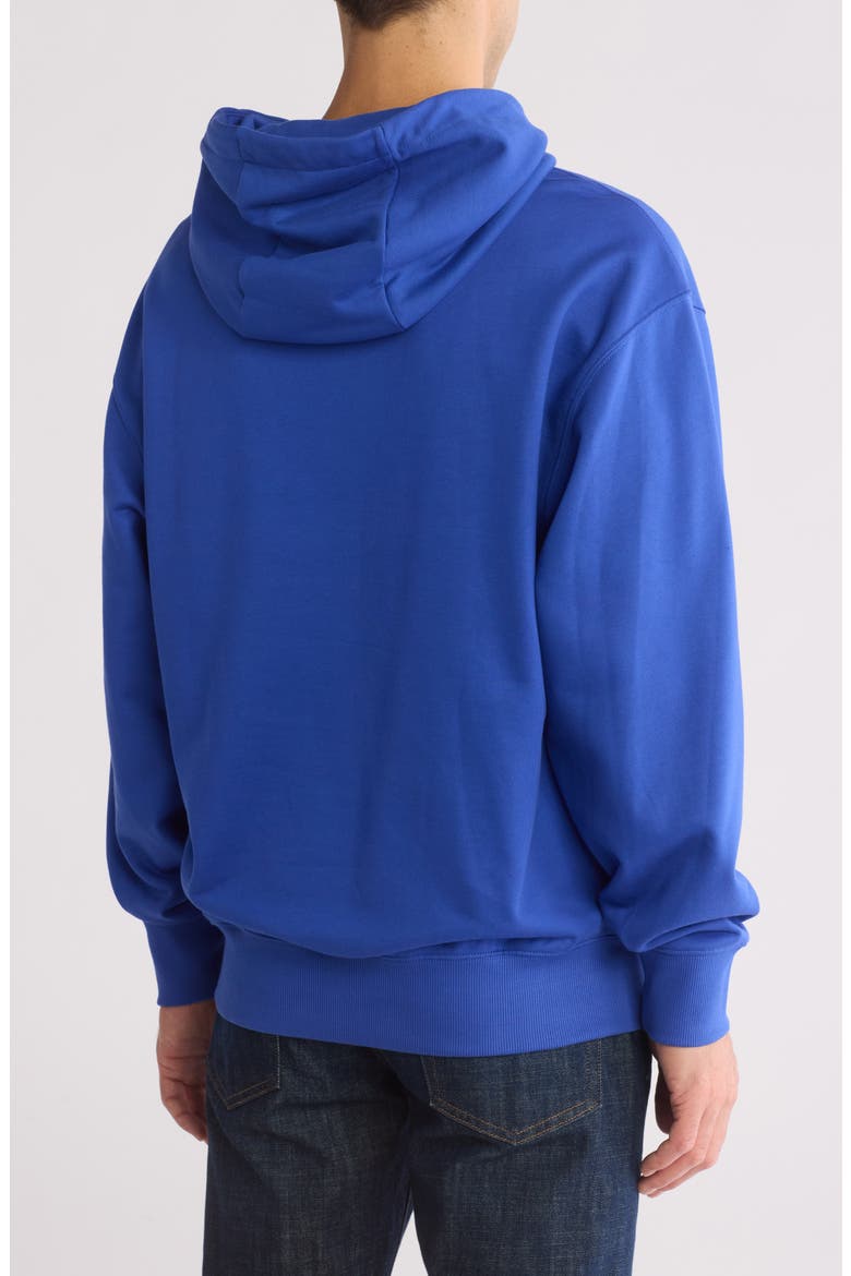 Sullivan Appliqué Oversize Cotton Logo Hoodie, Alternate, color, BRIGHT BLUE