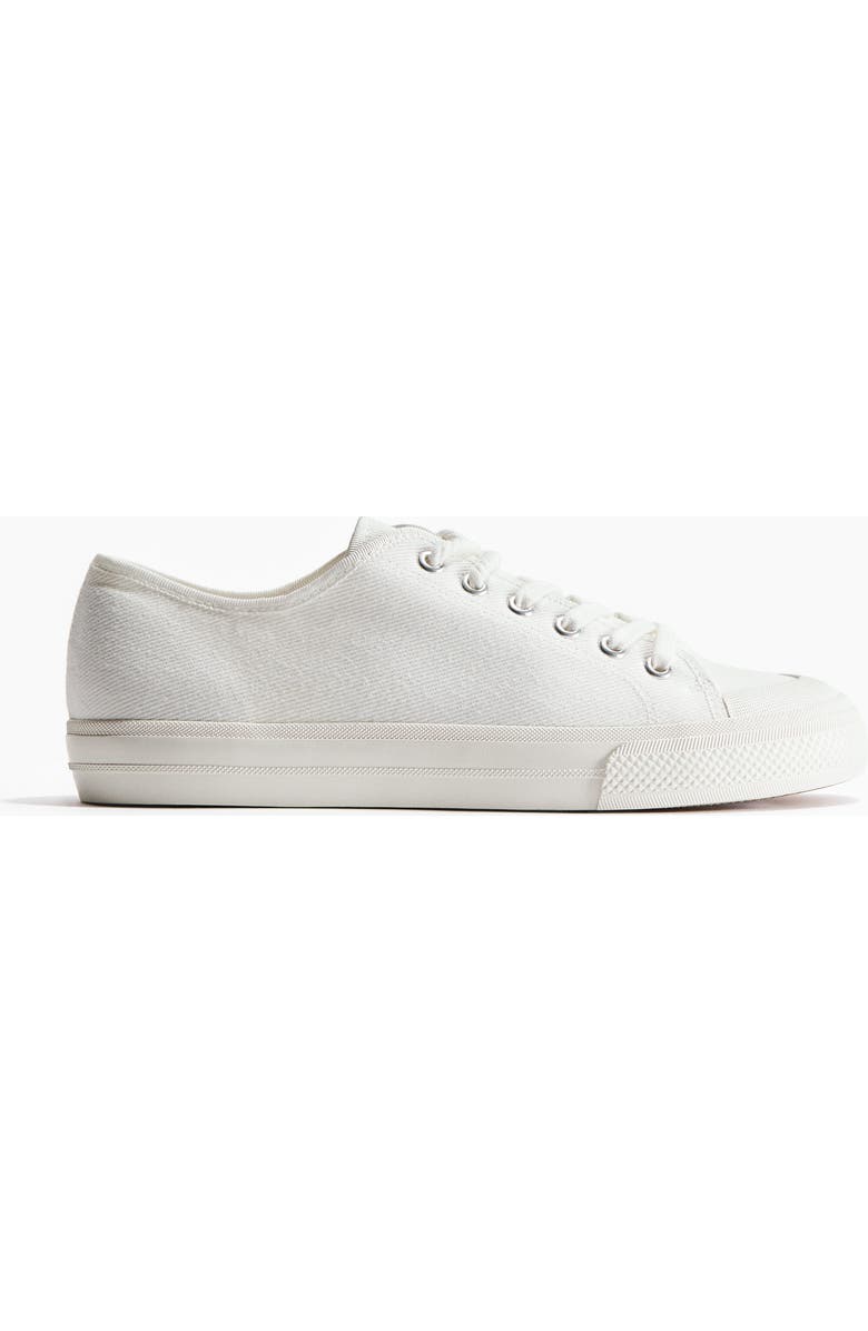 H&M Twill sneakers, Main, color, White