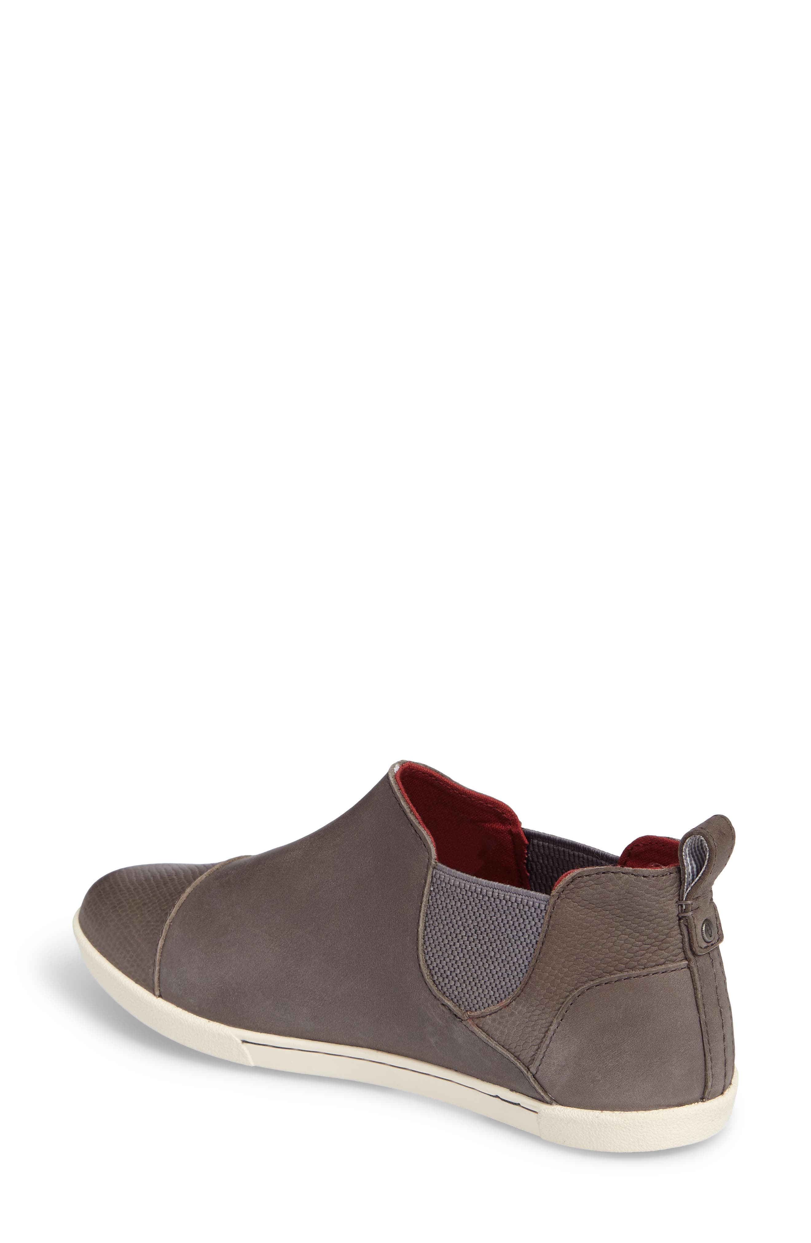 Waipahe Chelsea Sneaker, Alternate, color, CHARCOAL/ CHARCOAL LEATHER