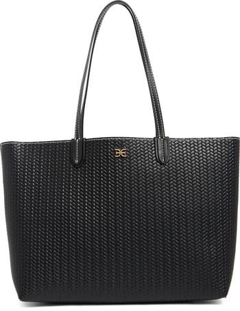 Eva Large Woven Tote Bag & Pouch