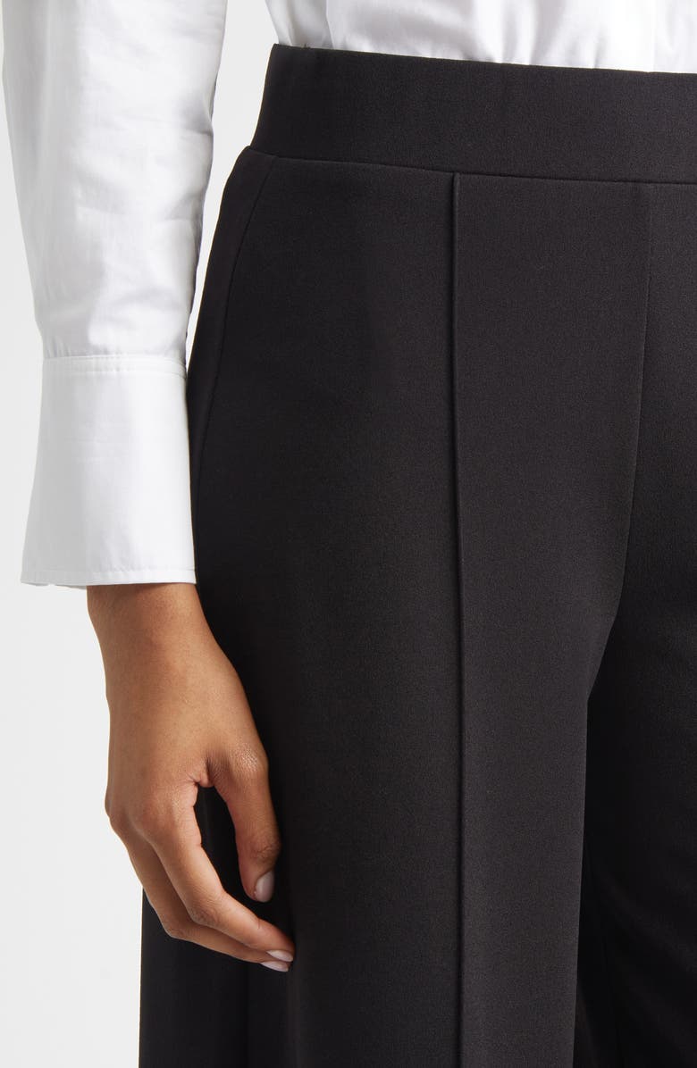 Derek Lam 10 Crosby Tempset Pleated Wide Leg Pants, Alternate, color, Black