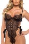 Cely Chain Link Embroidered Mesh Teddy