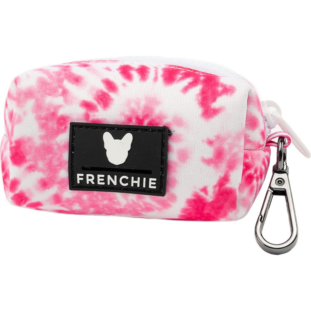 Frenchie Poo Bag Holder in Pink Tie Dye  product