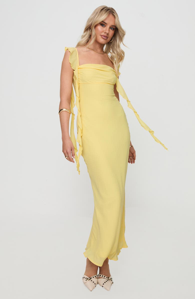 Princess Polly Lanai Ruffle Strap Maxi Dress, Alternate, color,