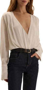Favorite Daughter The Date Stripe Jacquard Bodysuit