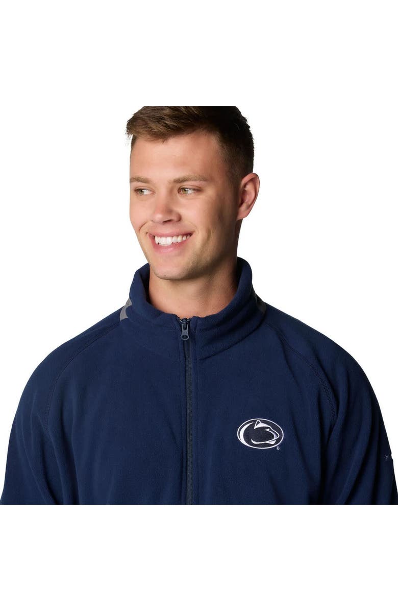 Columbia Men's Columbia  Navy Penn State Nittany Lions Flanker IV Fleece Raglan Full-Zip Jacket, Alternate, color, 