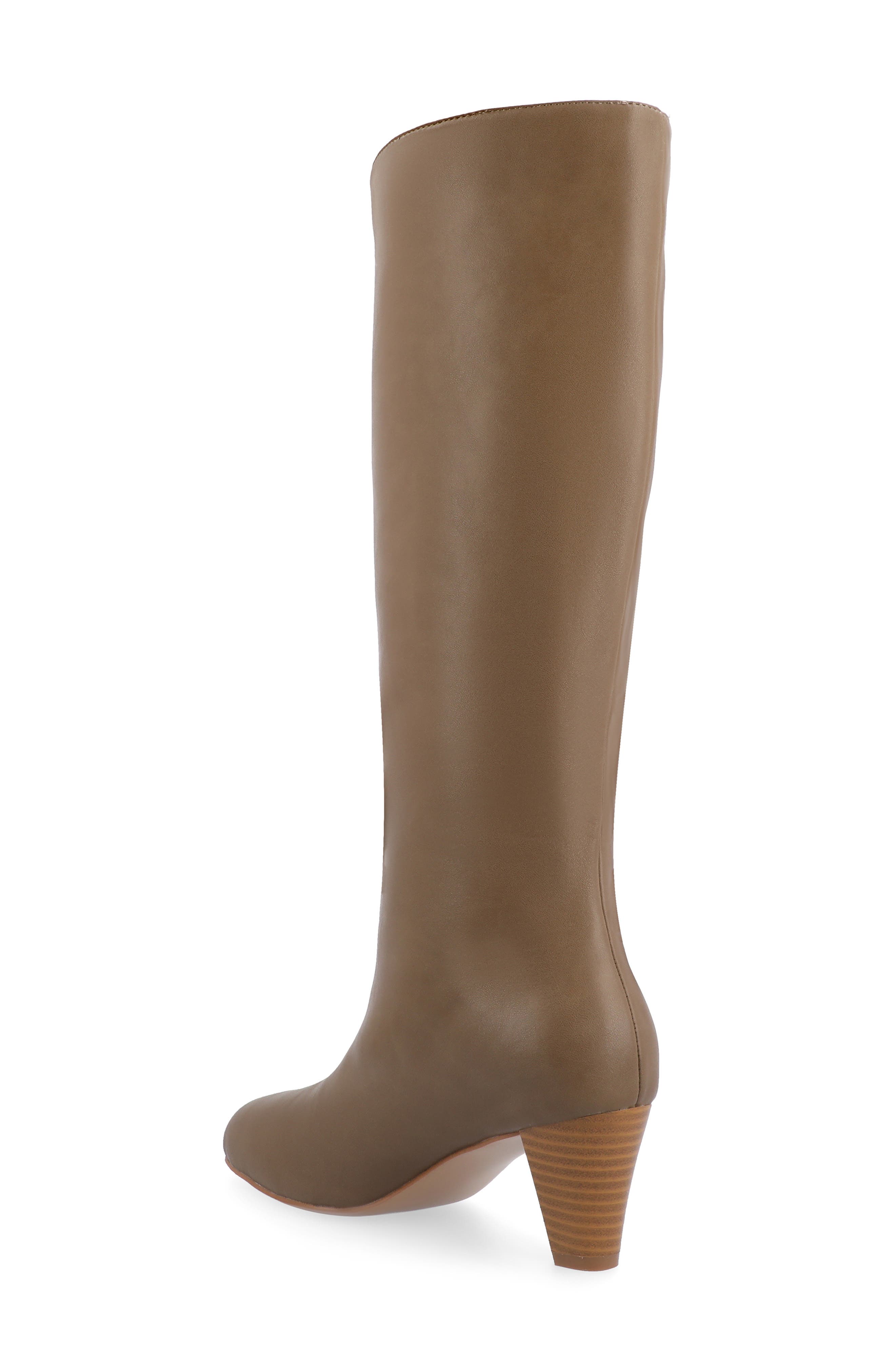 Journee Collection Jovey Tall Boots, Alternate, color, Taupe