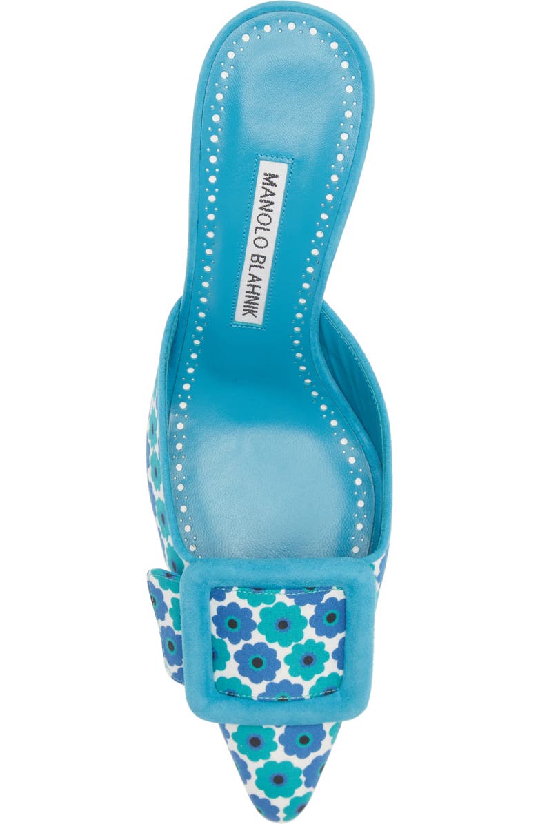 Manolo Blahnik Maysale Buckle Pointed Toe Mule, Alternate, color,