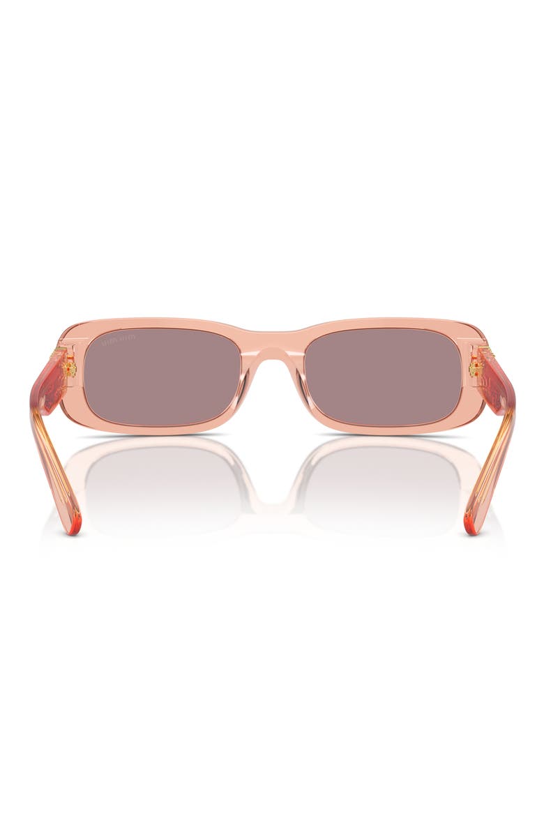 53mm Rectangular Sunglasses, Alternate, color, PURPLE