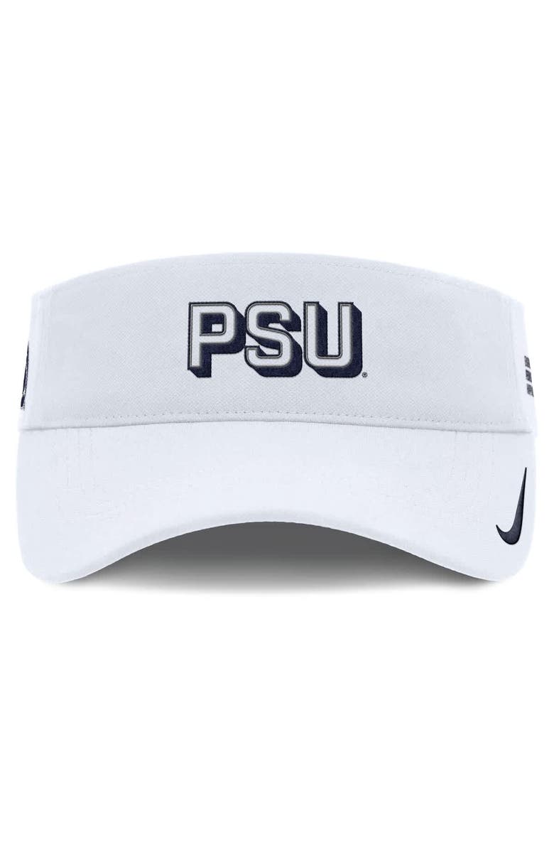 Nike Men's Nike White Penn State Nittany Lions 2025 On-Field Gameday Performance Ace Adjustable Visor, Alternate, color, White