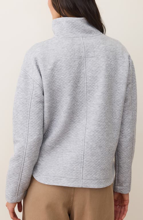 Marine Layer Corbet Quilted Half-zip Sweatshirt In Blue