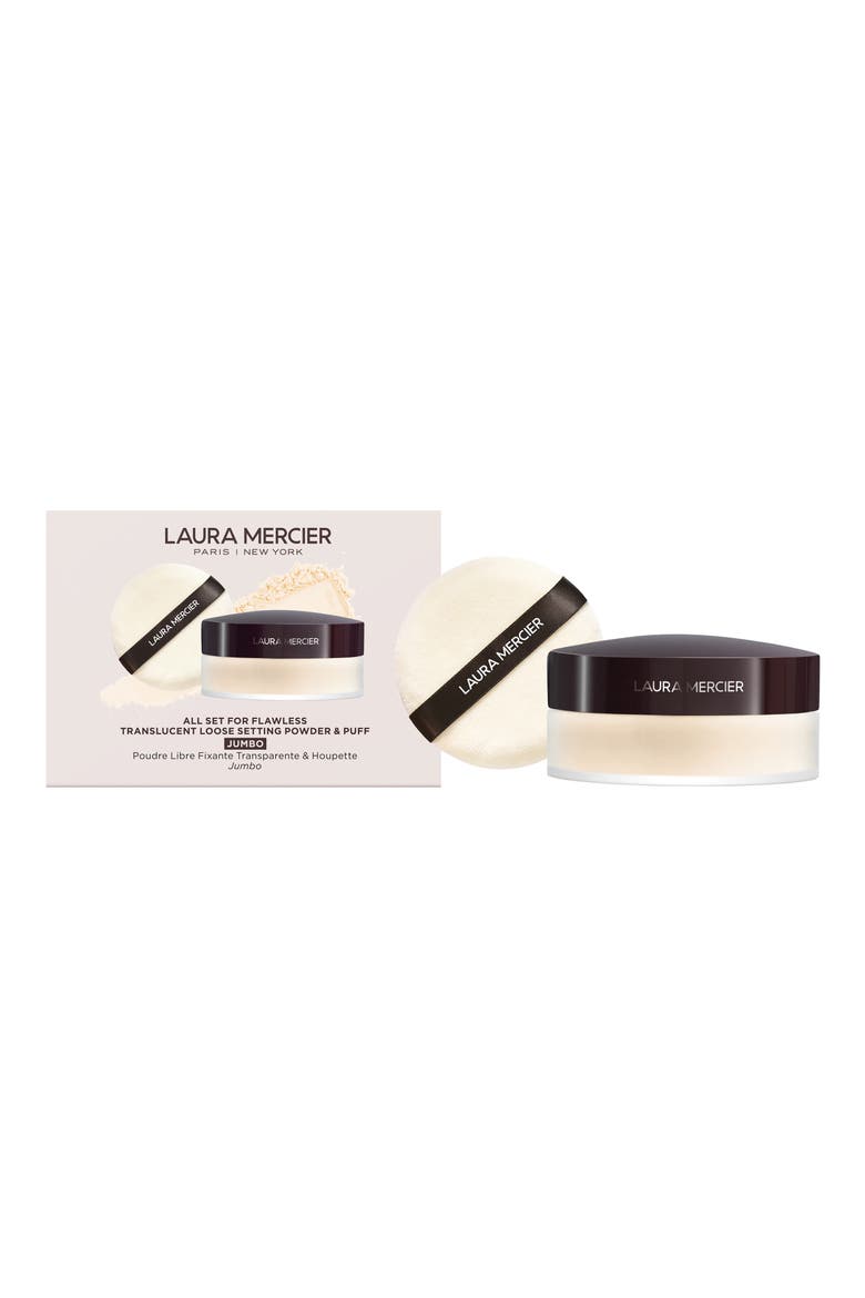 All Set for Flawless Translucent Loose Setting Powder & Puff (Nordstrom Exclusive) $97 Value, Main, color, NO COLOR
