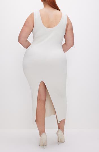 Shine Scoop Back Ribbed Tank Dress