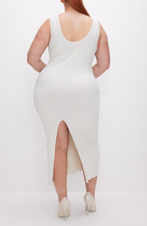 GOOD AMERICAN GOOD AMERICAN SHINE SCOOP BACK RIBBED TANK DRESS
