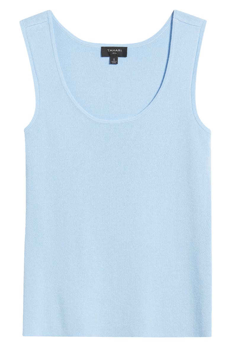 Scoop Neck Sweater Tank, Alternate, color, ICE BLUE