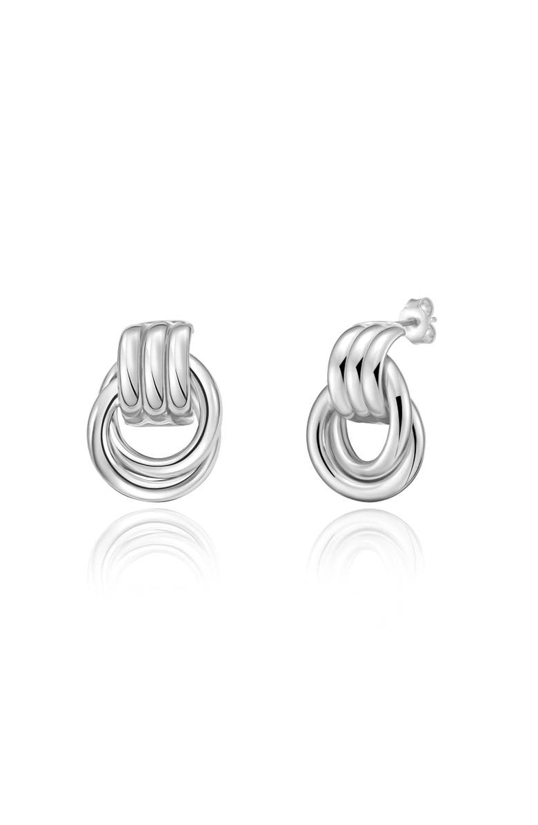 The Lovery Fine Jewelry Gold Doorknocker Stud Earring, Main, color, Sterling Silver