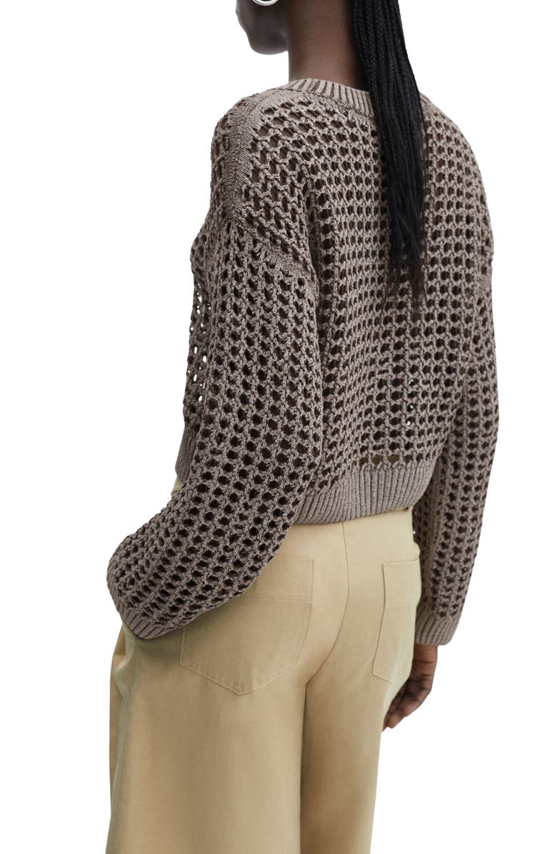 MANGO Open Stitch Sweater, Alternate, color,