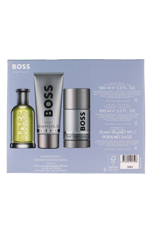 Hugo Boss Hugo Bottled Eau De Toilette Set In Transparent