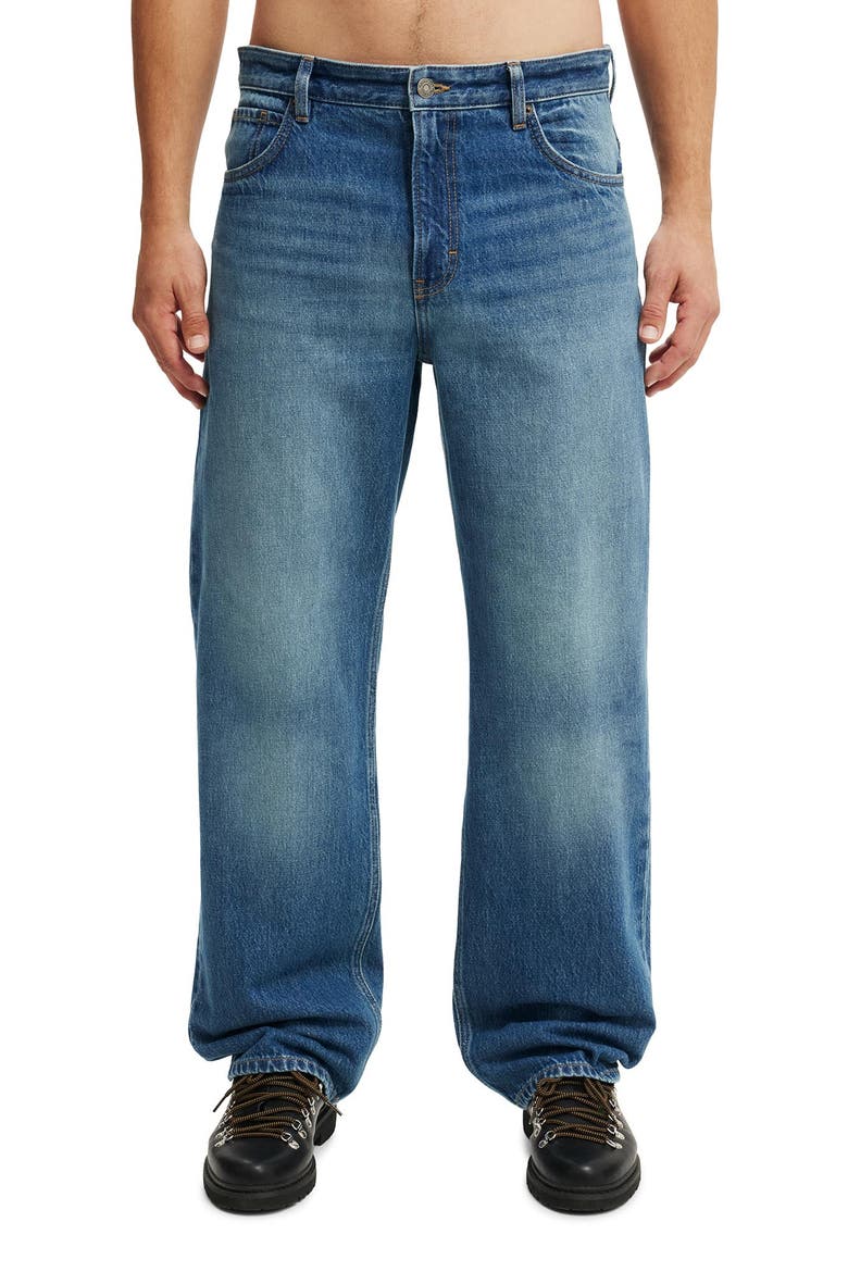 Men's Baggy Jean, Main, color, Nebraska Blue