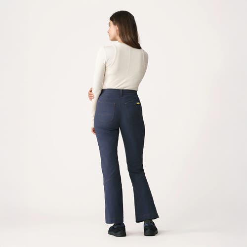 Hikerkind Kick Flare Trousers In Blue