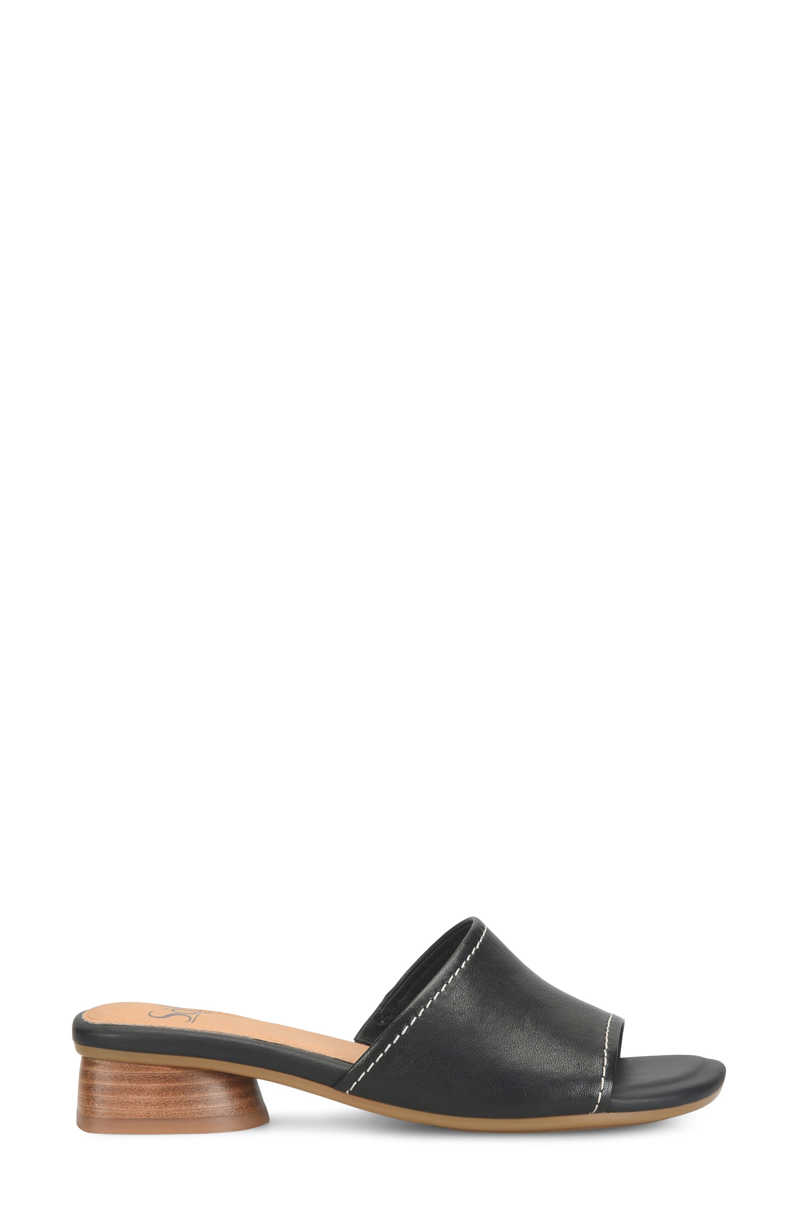 Söfft Sahara Slide Sandal, Alternate, color, Black