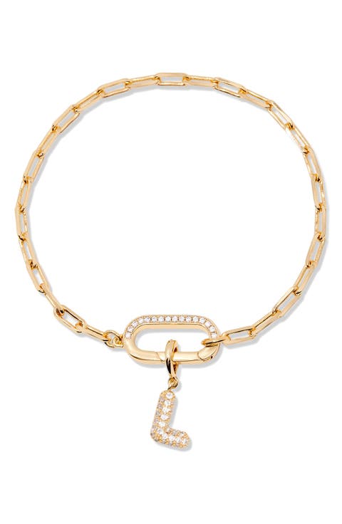 Petra Initial Charm Bracelet
