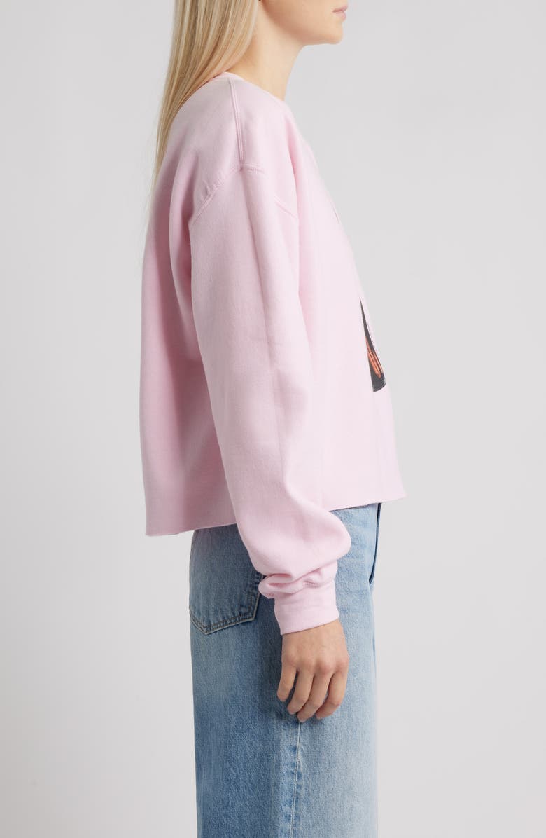 Junk Food Diet Coke Bottle Bow Fleece Sweatshirt, Alternate, color, Light Pink