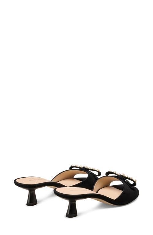 Stuart Weitzman Luella 50 Slide Sandal In Black