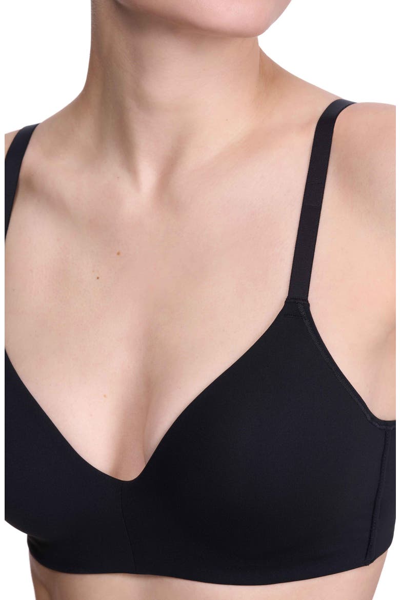 Empower Performance T-Shirt Bra, Alternate, color, BLACK