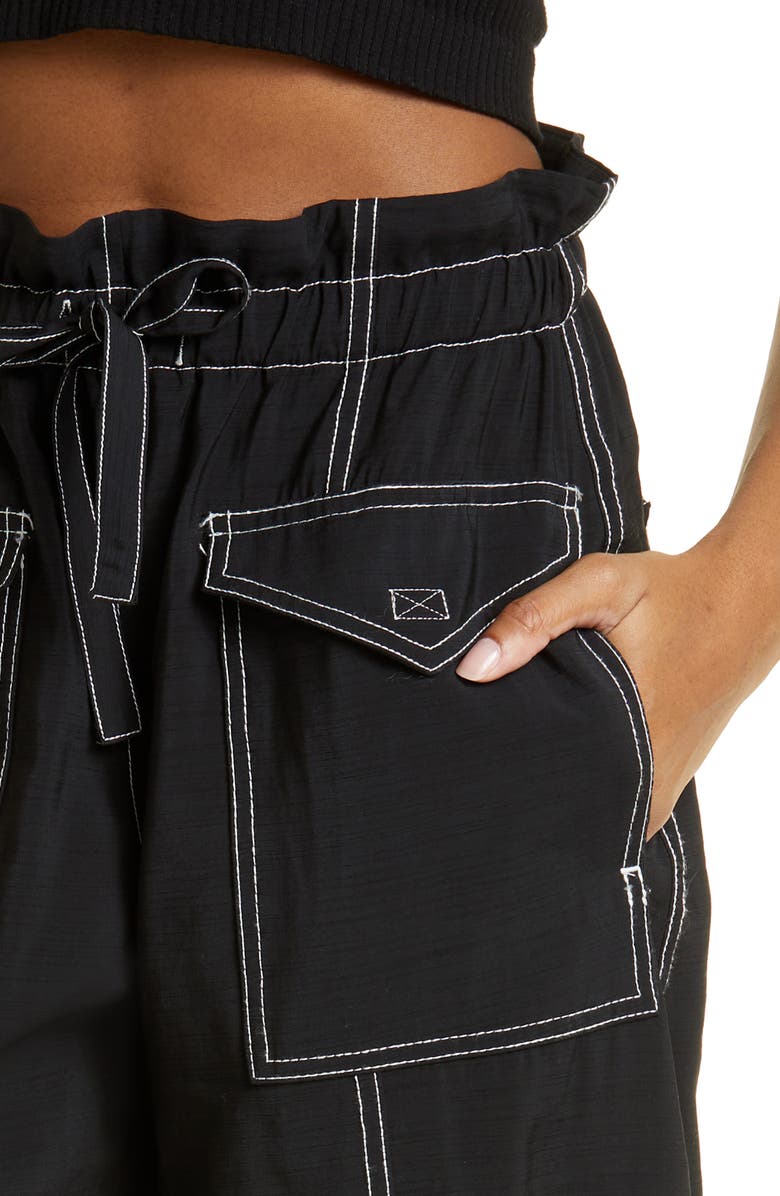 Ganni High Waist Cargo Pants, Alternate, color,