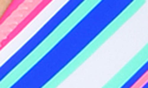 Citrus Shoe Seamed Triangle Bikini Top In Multi