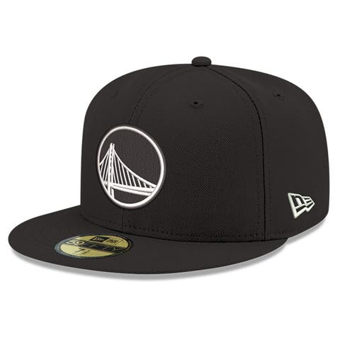 Men's New Era Black/White Golden State Warriors 59FIFTY Fitted Hat