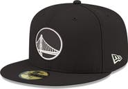 New Era Men's New Era Black/White Golden State Warriors 59FIFTY Fitted Hat