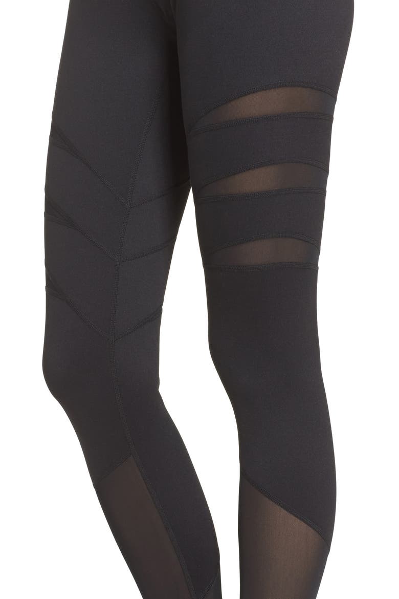 Flash High Waist Leggings, Alternate, color, BLACK