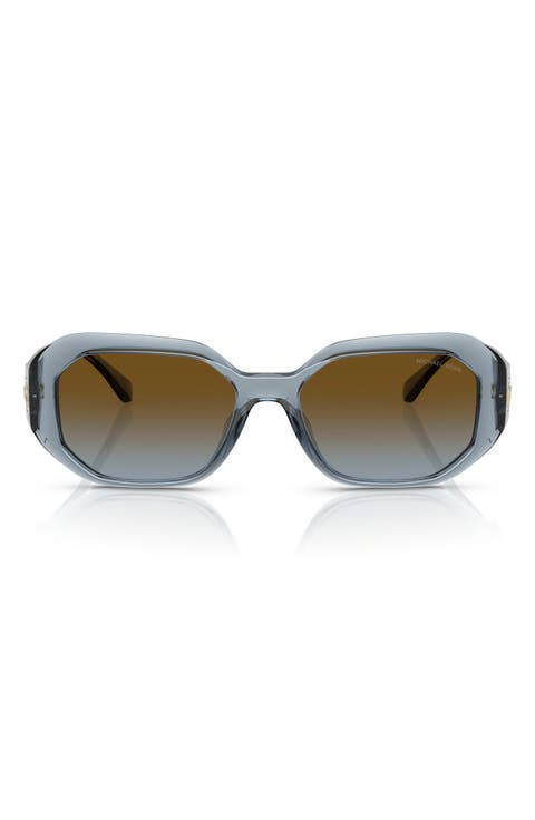54mm Gradient Geometric Sunglasses